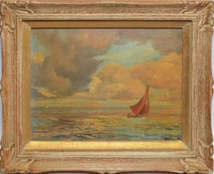 Antique Panoramic Ocean View by Marcel Bessan