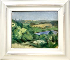 Modernist Landscape Painting by Mary Davis Greer