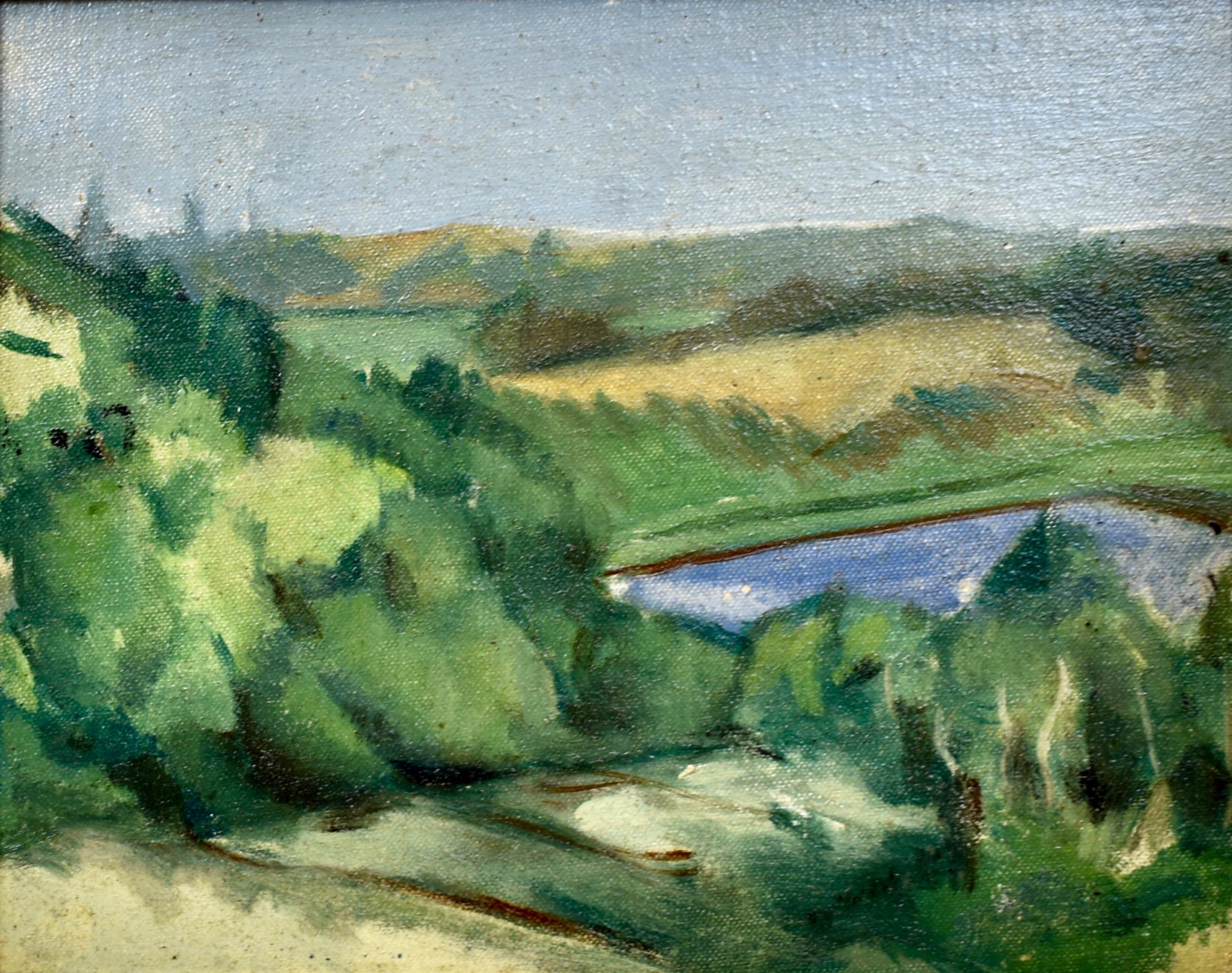 Modernist Landscape Painting by Mary Davis Greer 1