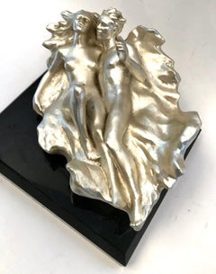 Important Silver Plated Bronze Nude Sculpture Frederick Hart Genesis Rare 20th