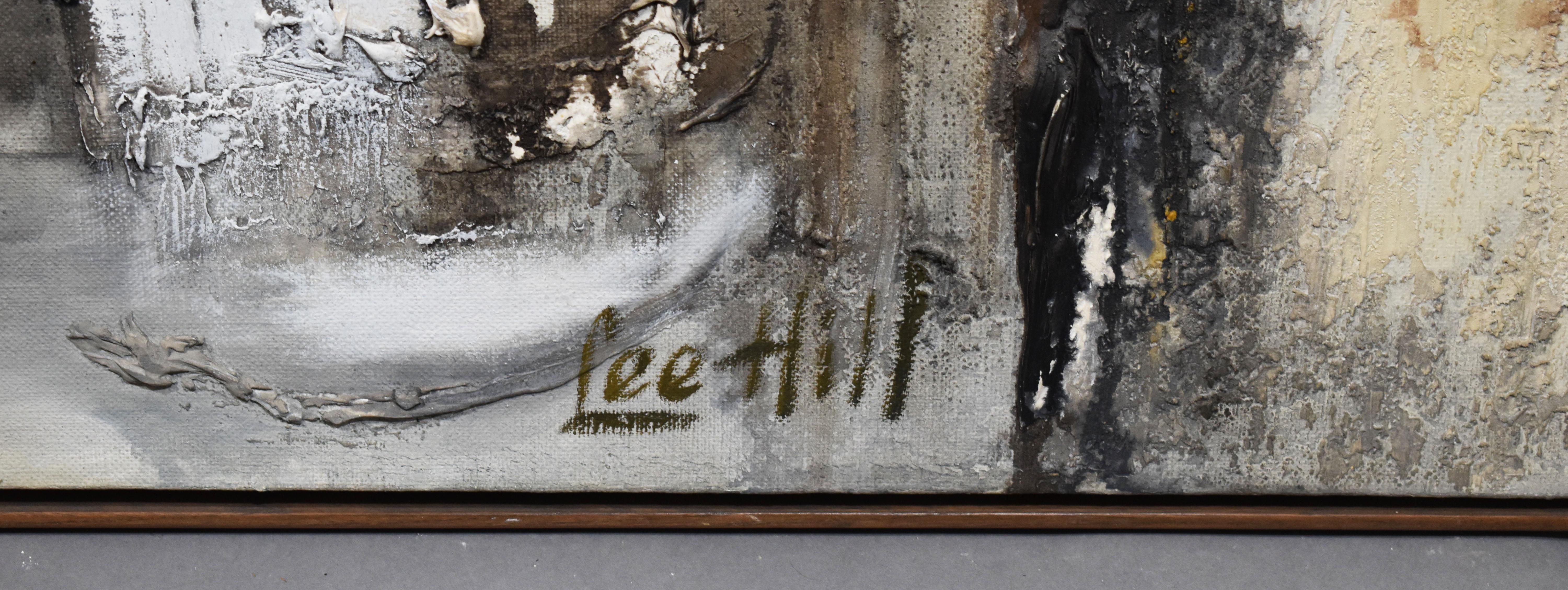 Lee Hill Listed California Abstract Expressionist 1964 Oil Painting, Lion Dancer 1