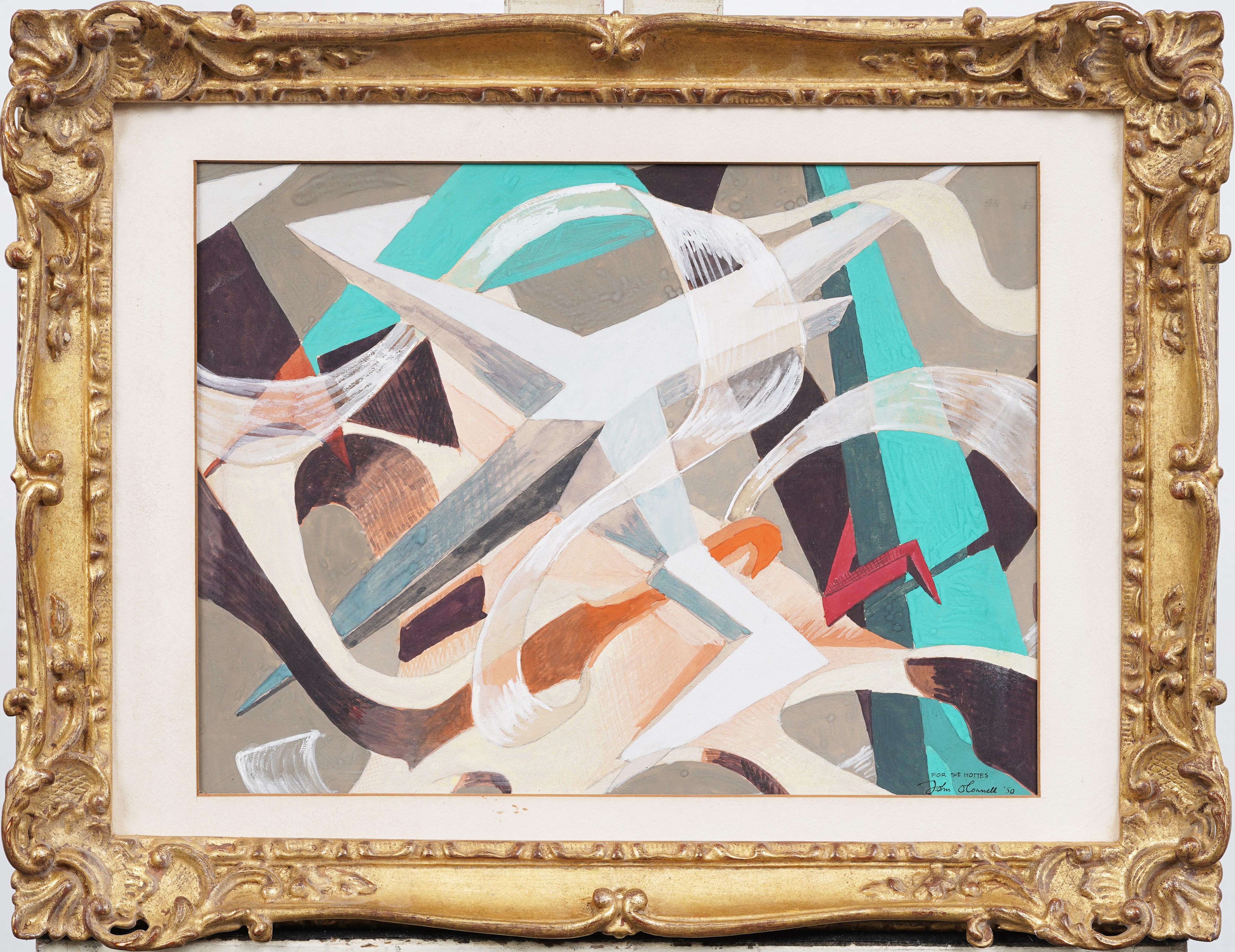 Vintage American Framed Abstract Painting