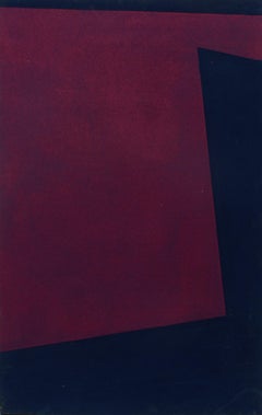 Minimalist Painting New York American Artist Female Purple Blue 1974