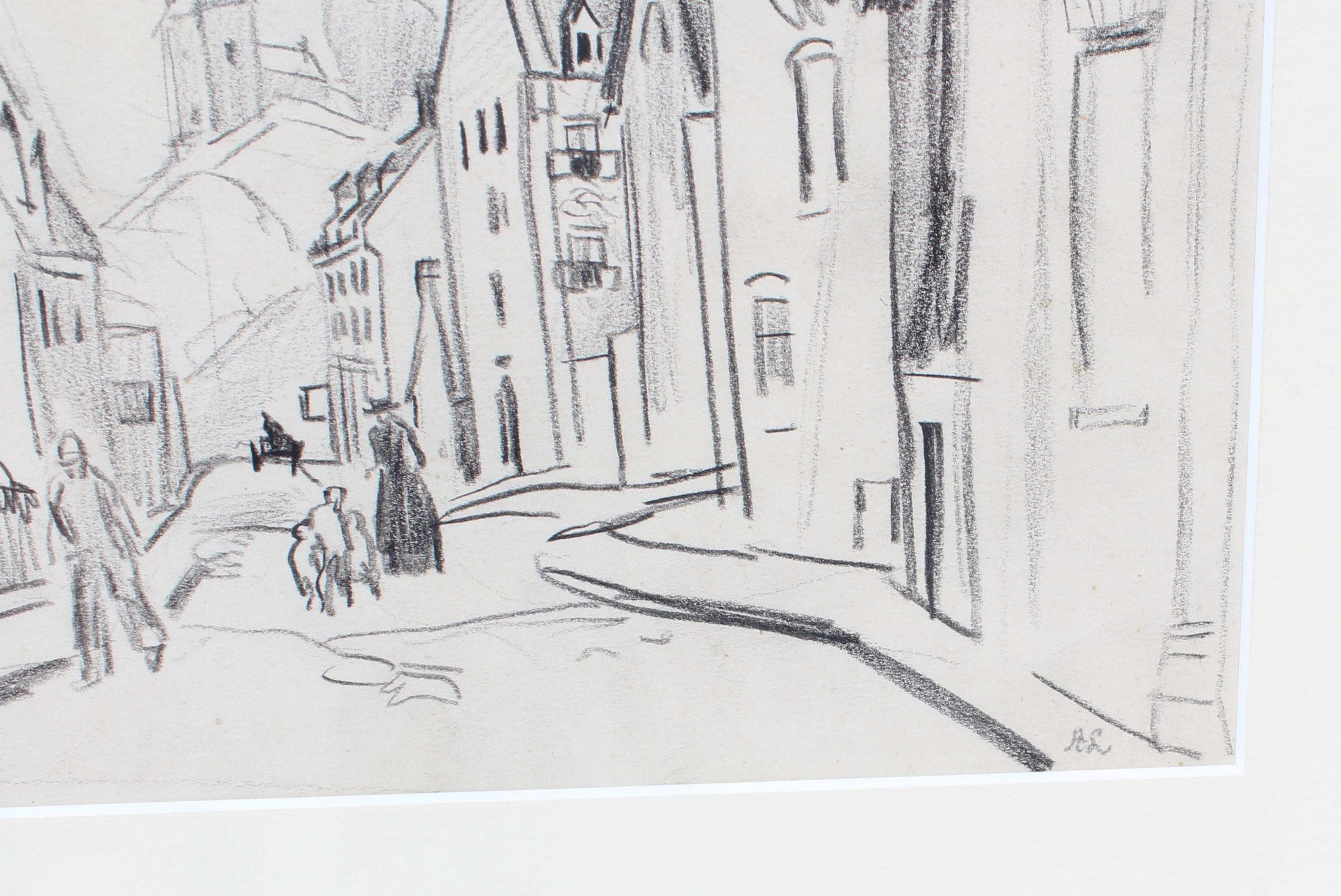 Eine schöne Landschaftszeichnung:: die Quebec darstellt:: des bekannten Künstlers Alexander Oscar Levy aus der Ashcan School. 


Alexander Oscar Levy (1881-1947) war ein Maler:: Illustrator:: Grafiker und Designer. Er war einer der wenigen