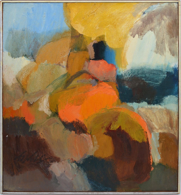 Robert Kohls Vintage American Abstract Expressionist Oil Painting by