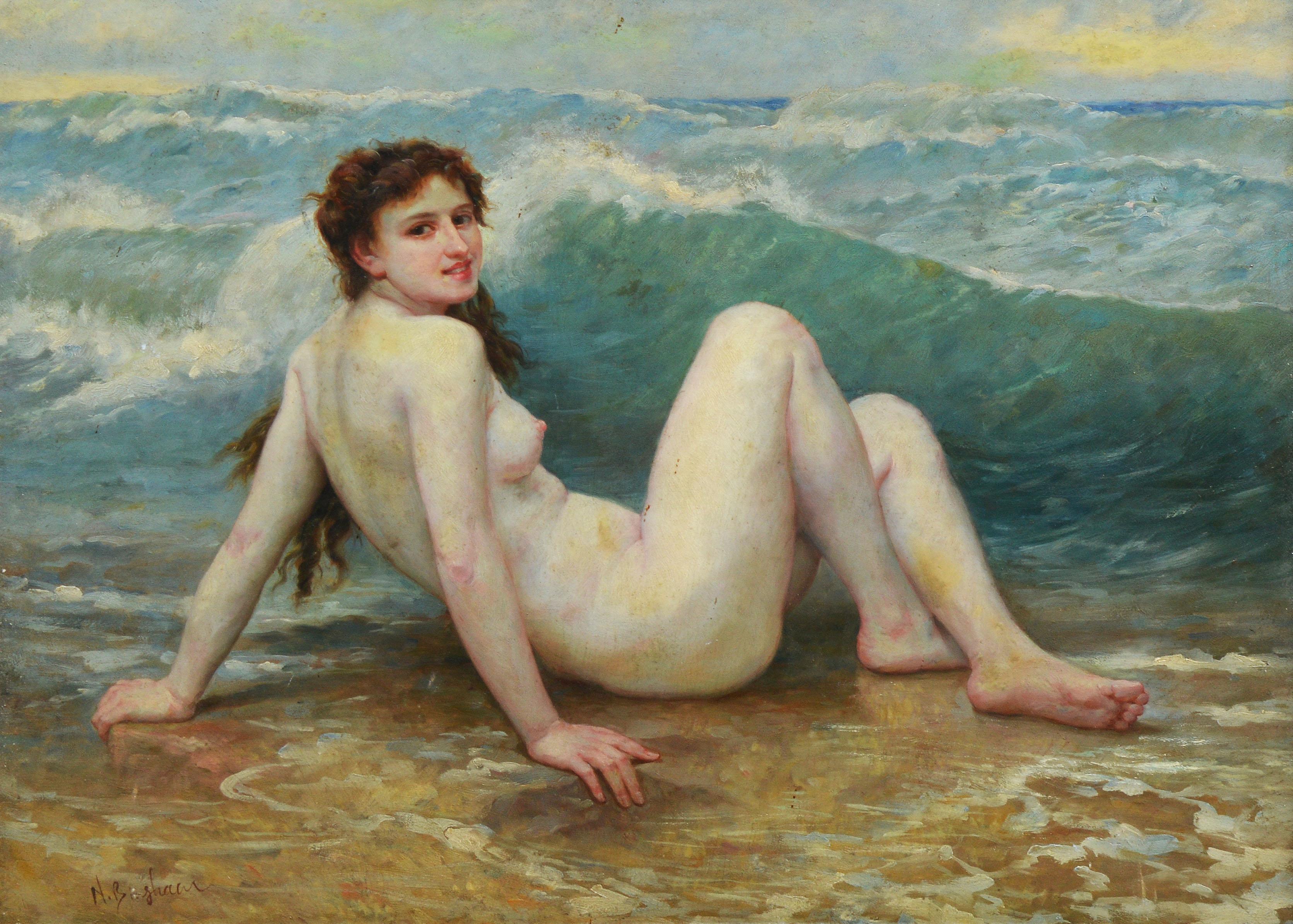 nude beach painting