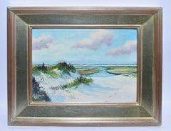 Antique American Impressionist Coastal Oil Painting by Malcolm Waite