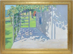 Dappled Sunlit Connecticut Landscape Oil Painting by Dorothy Cheney