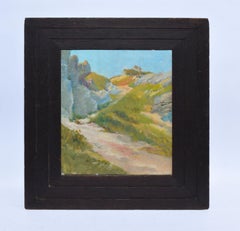 Antique American Impressionist Beach Seascape Oil Painting by Walter Cleveland