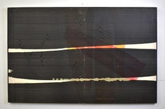 Mid Century Modern Abstract Expressionist Signed Original Oil Painting