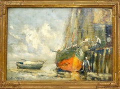 Impressionist View of Provincetown Whorf by Arthur Diehl