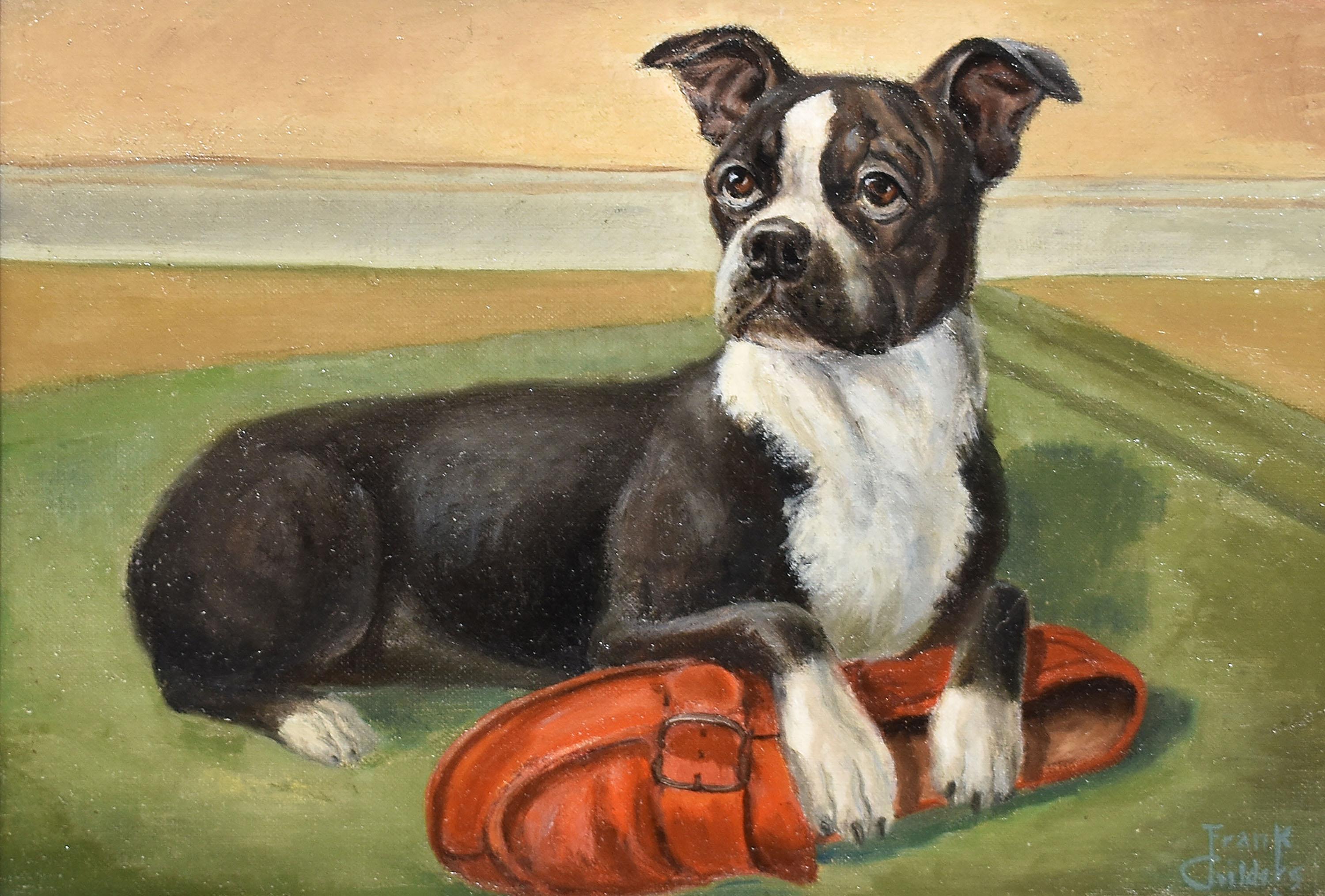 vintage dog portrait