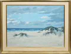 Vintage Impressionist Hamptons Beach Seascape Oil Painting by Herbert Foerster