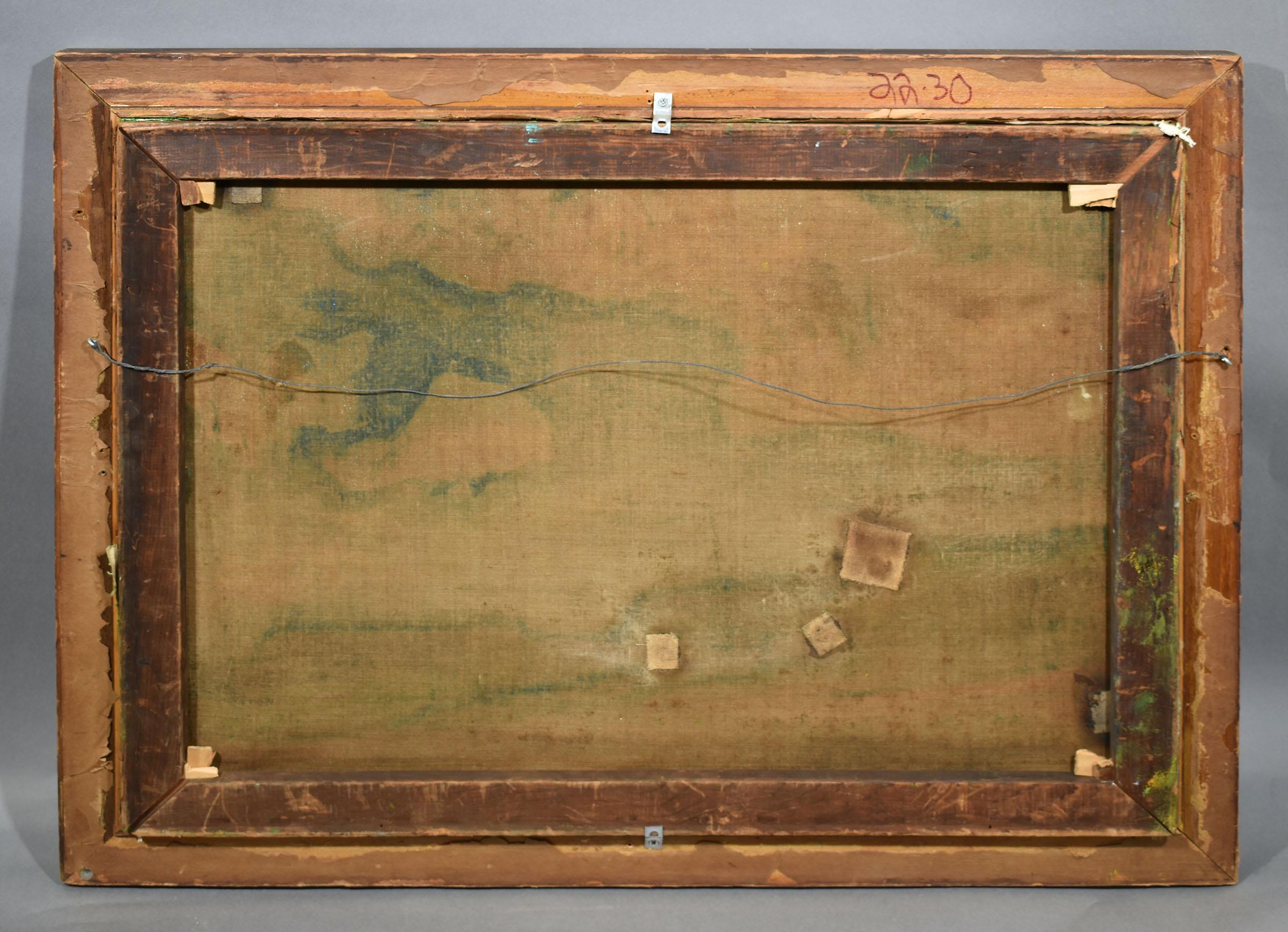 Fauvistische Akt-Landschaft, Original signiertes Gemälde Abraham Pariente im Angebot 6