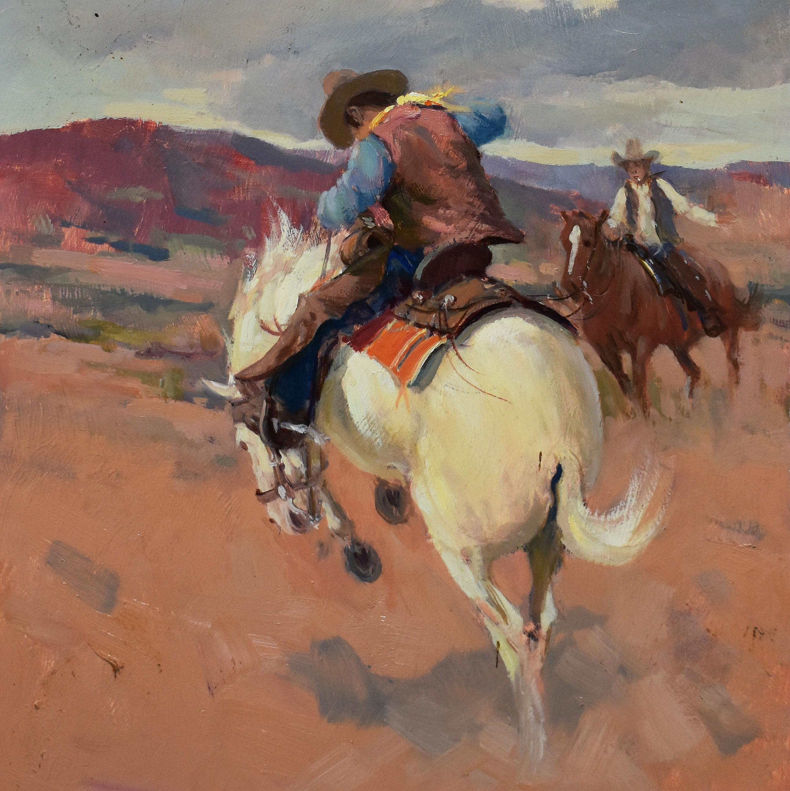 horseback painting