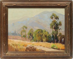 Antique American California Plein Aire Woman Artist Impressionist Oil Painting