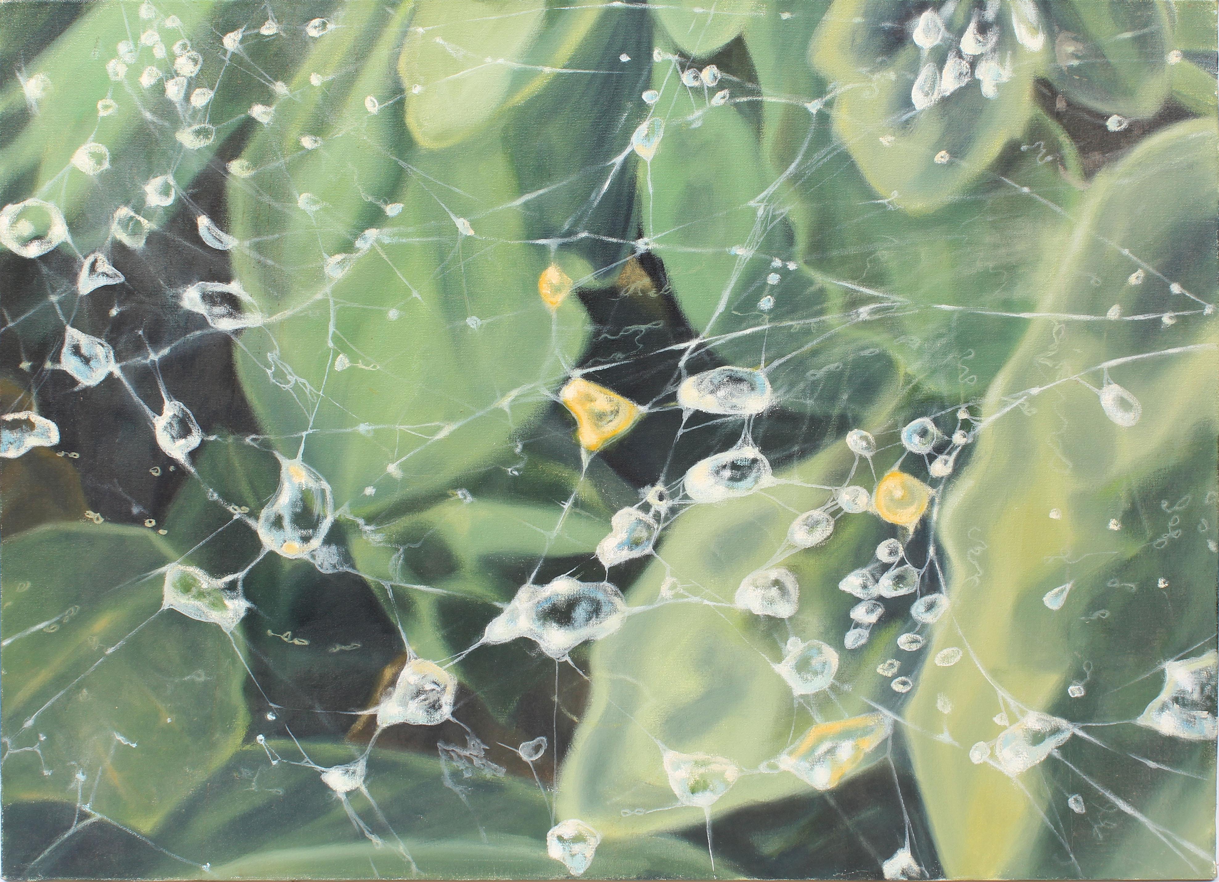 Original Realistisches Ölgemälde der amerikanischen Moderne, abstrakte Naturstudie, Original – Painting von Mark DiVincenzo 