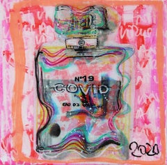 NR. 19 CHANEL EAU DE VACCINE PINK - Chanel, Contemporary, Pop Art, pink, Covid