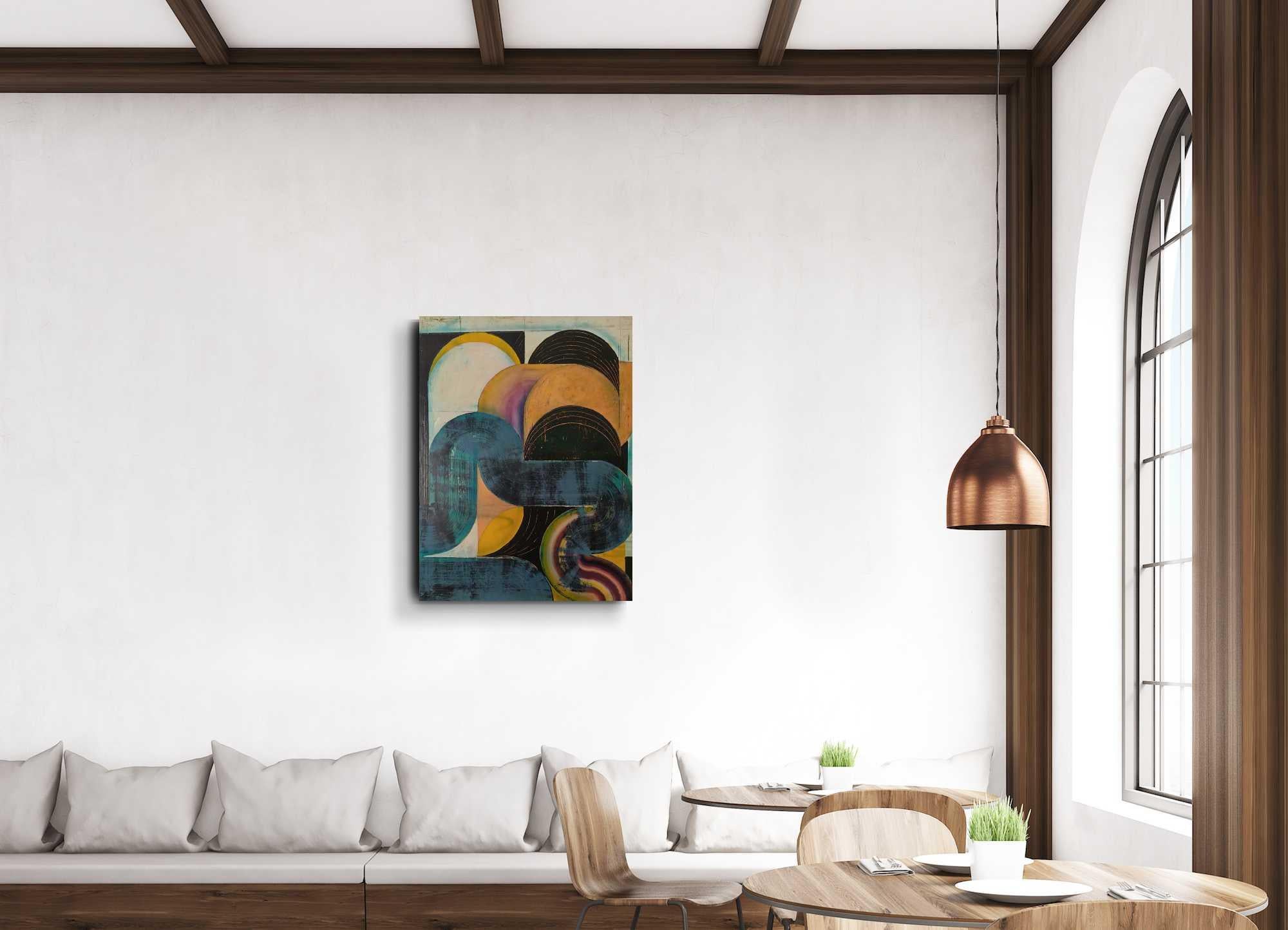 Clouds - Abstrakte Farbe:: Acryl:: Minimalistisch:: Geometrisch:: Farben:: Zeitgenössisch 1