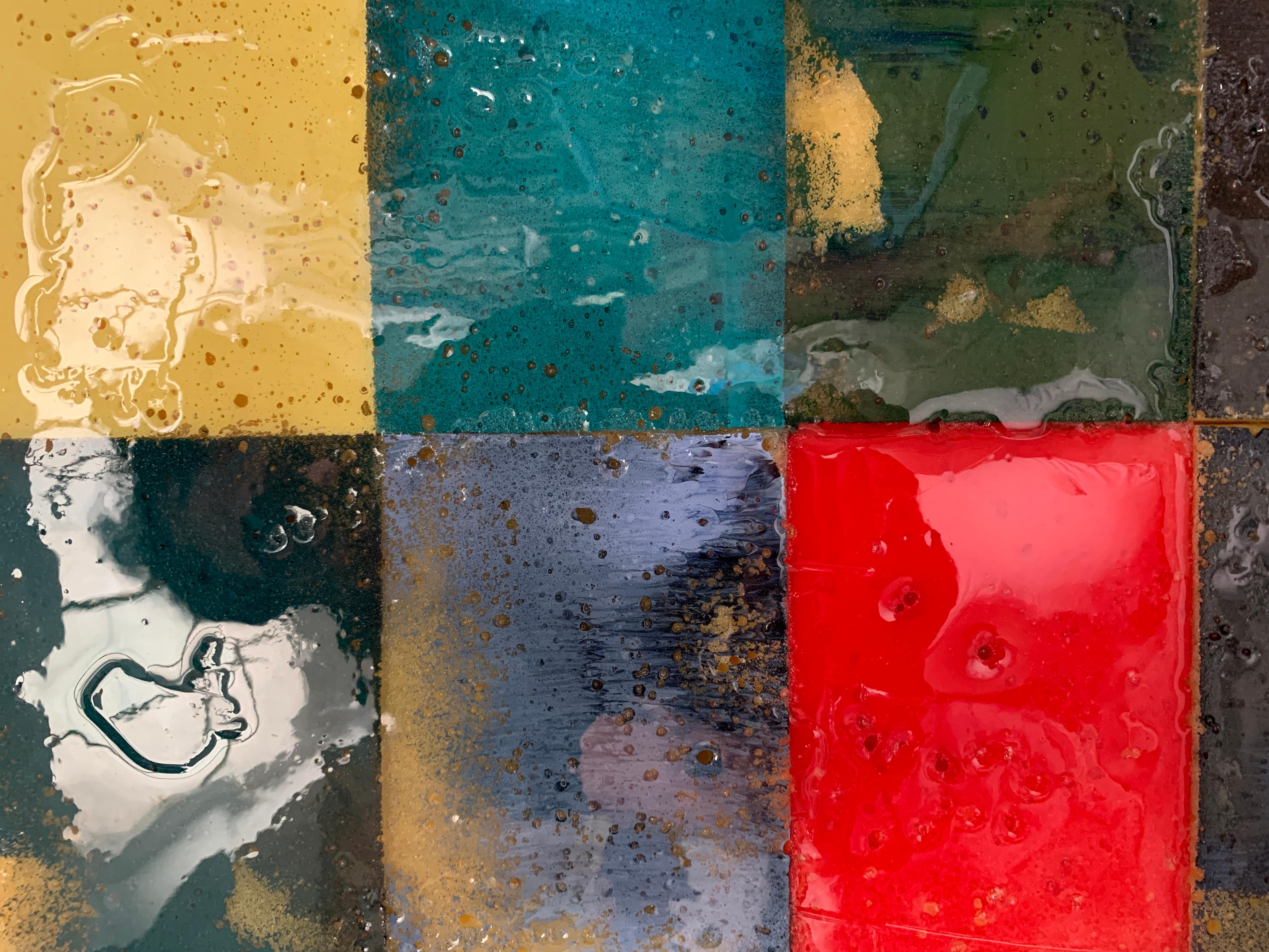 Mosaik 1382 - Contemporary, Abstract art, Acrylic Paint, Fahar Al-salih, 21st C For Sale 1