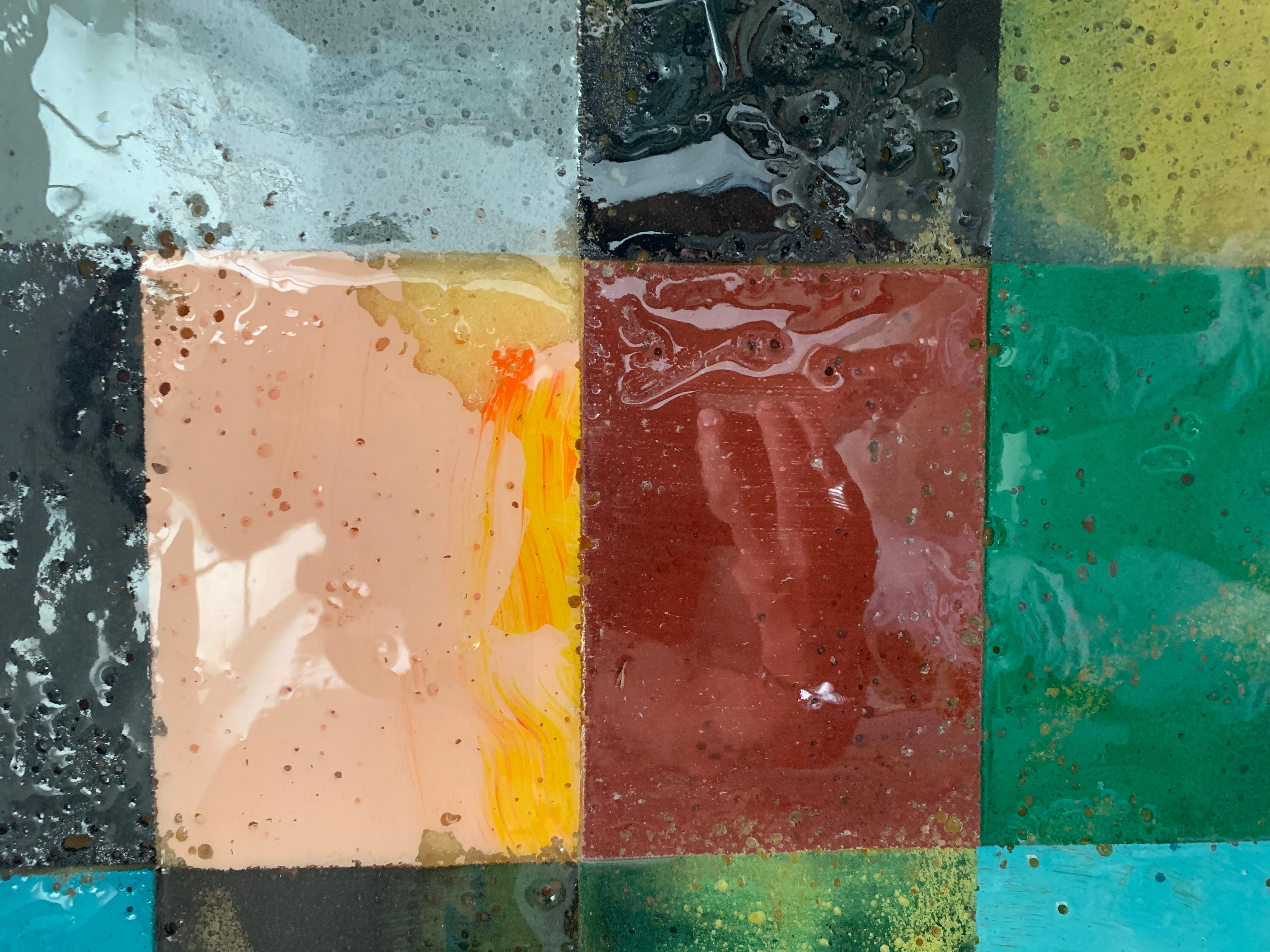 Mosaik 1382 - Contemporary, Abstract art, Acrylic Paint, Fahar Al-salih, 21st C For Sale 2