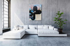 Superficial Cuts 3 - Abstract, Acrylic, Minimalist, Geometric, Contemporary Art