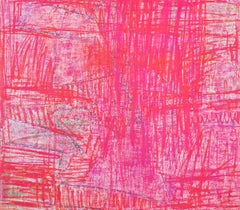 Wald #5 - Abstrakter Expressionismus, Zeitgenössisch, Hoeller, rotes Kunstwerk, Gemälde