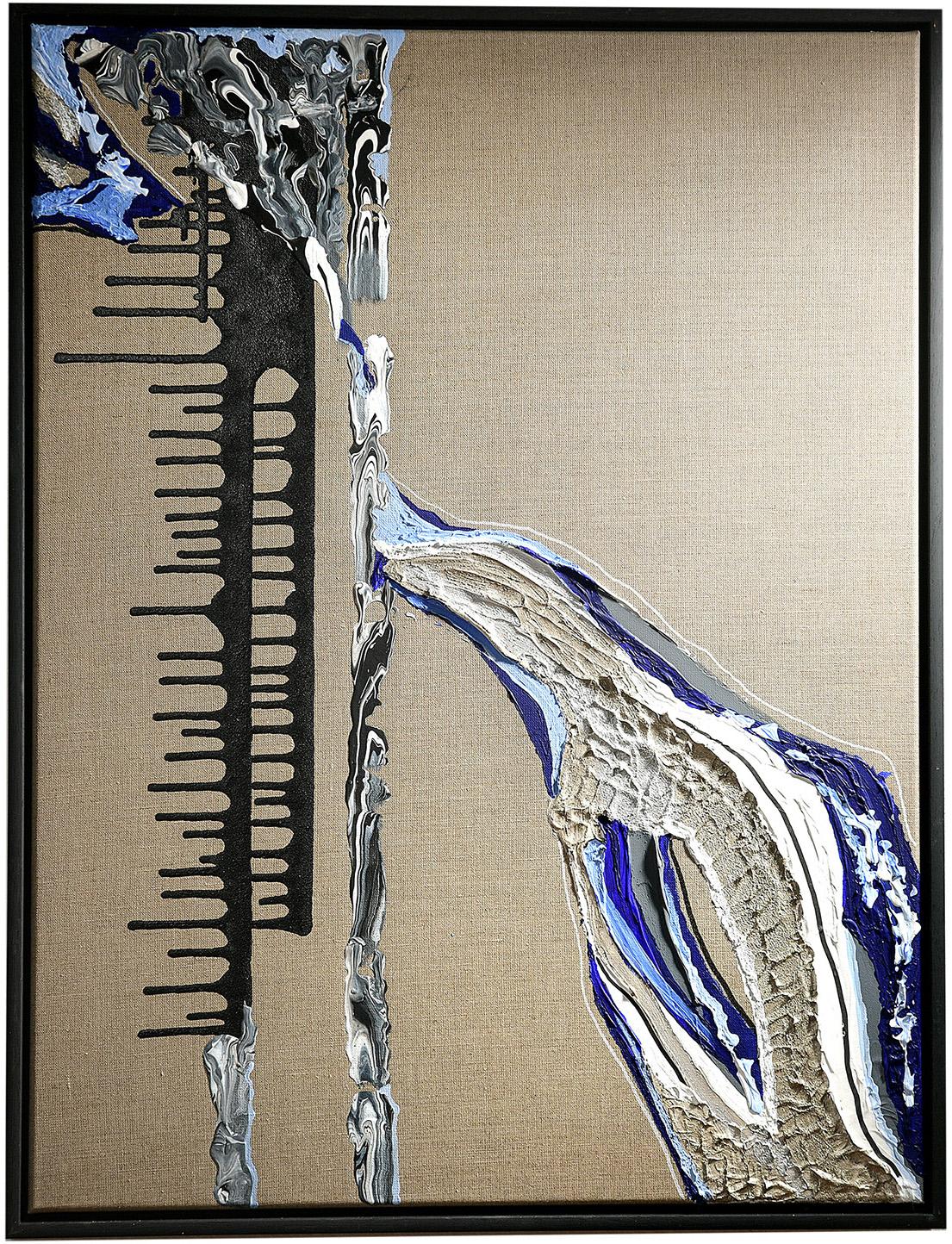 Daniela Naumann Abstract Painting - AQUA edition Spheniscidae- abstract art, Contemporary art, minimalistic, 21st