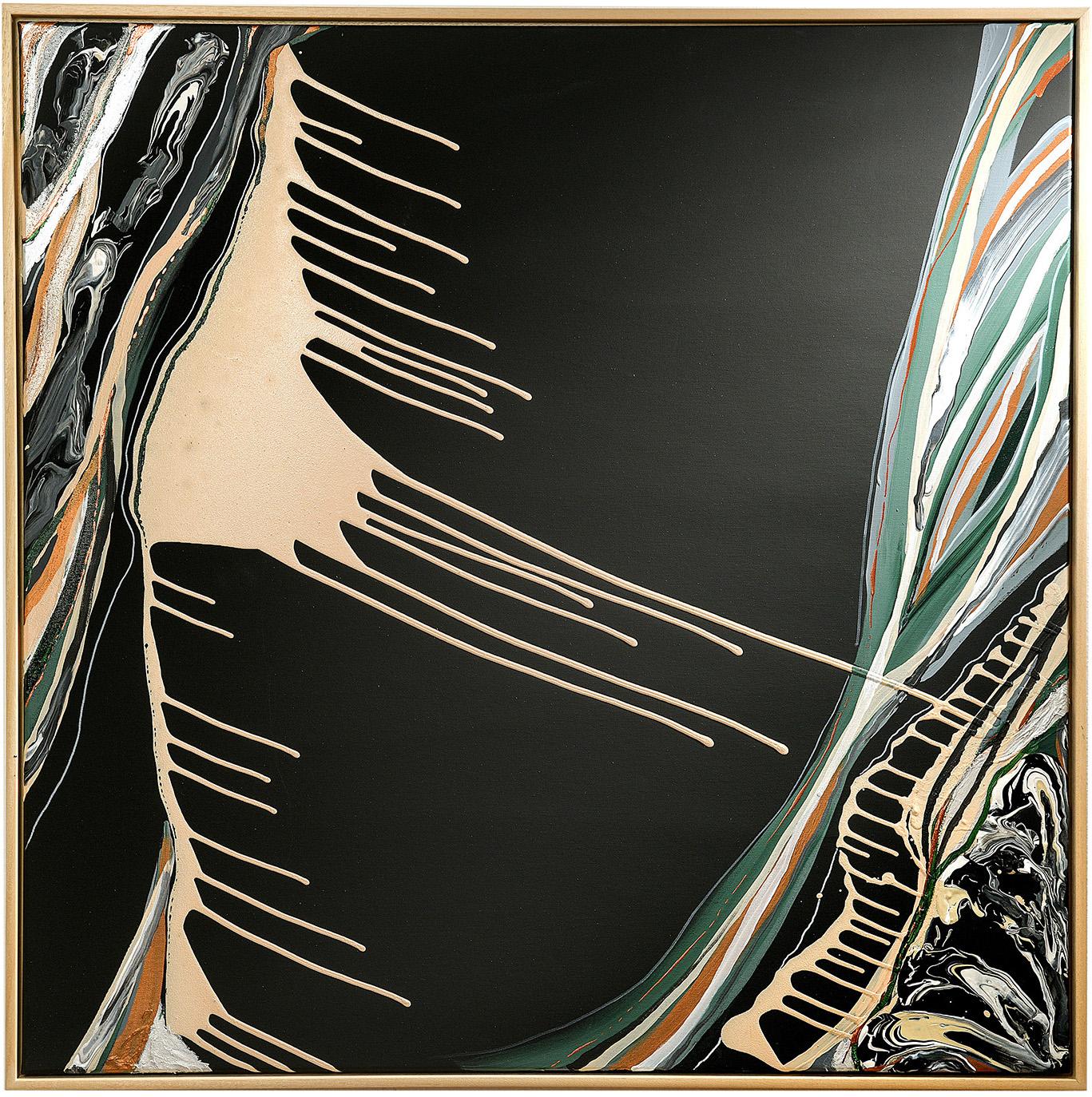 Daniela Naumann Abstract Painting - TERRA edition canyon of hope - abstract art, Contemporary, black, minimalistic
