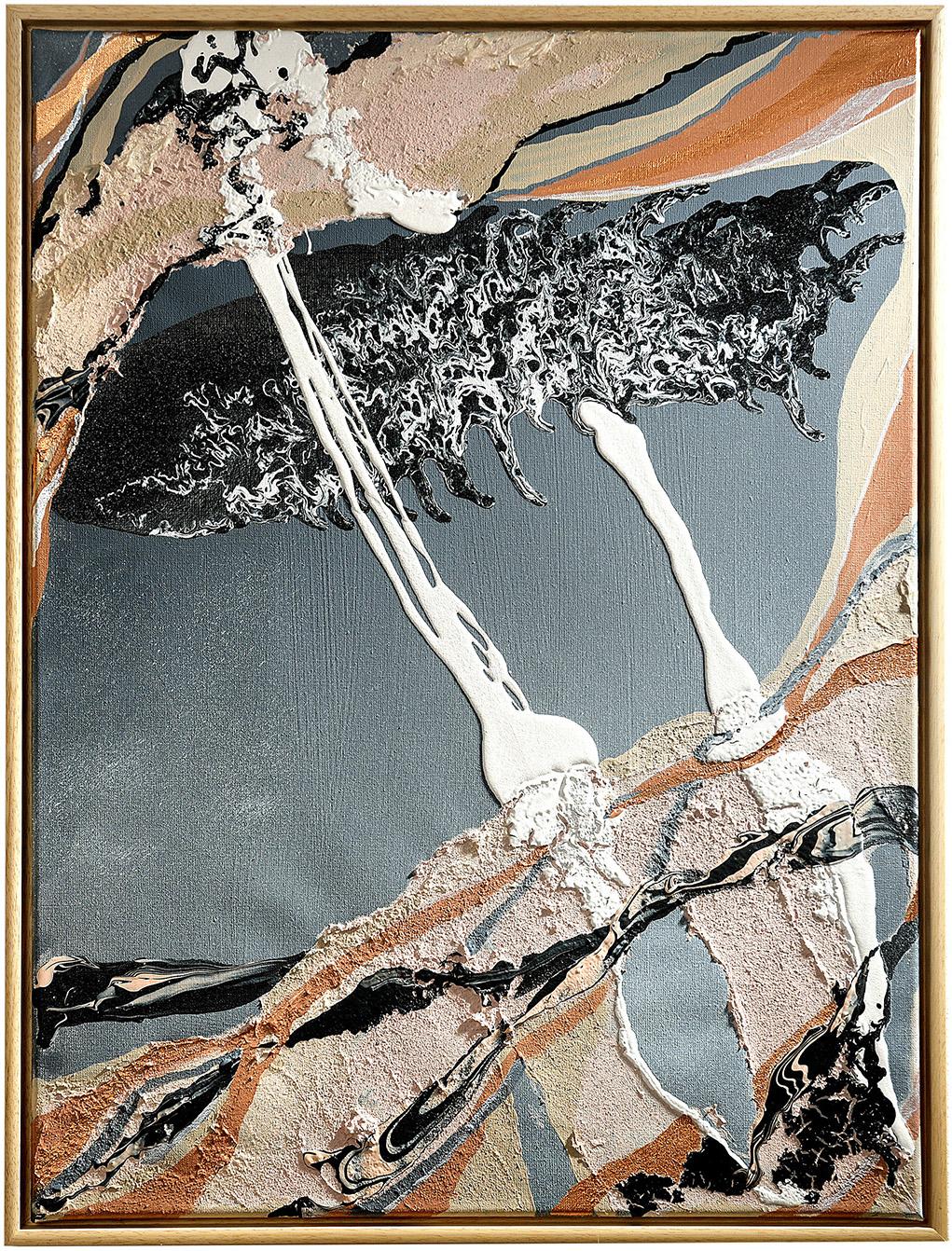 Daniela Naumann Abstract Painting - DUSTY edition Zeuss -abstract, Contemporary art, minimalistic, 21st, expressiv