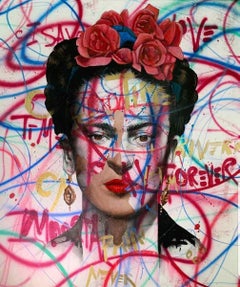 Immortal Frida- Pop Art, Frida Kahlo, Popart, 21stC., Contemporary Art, Painting