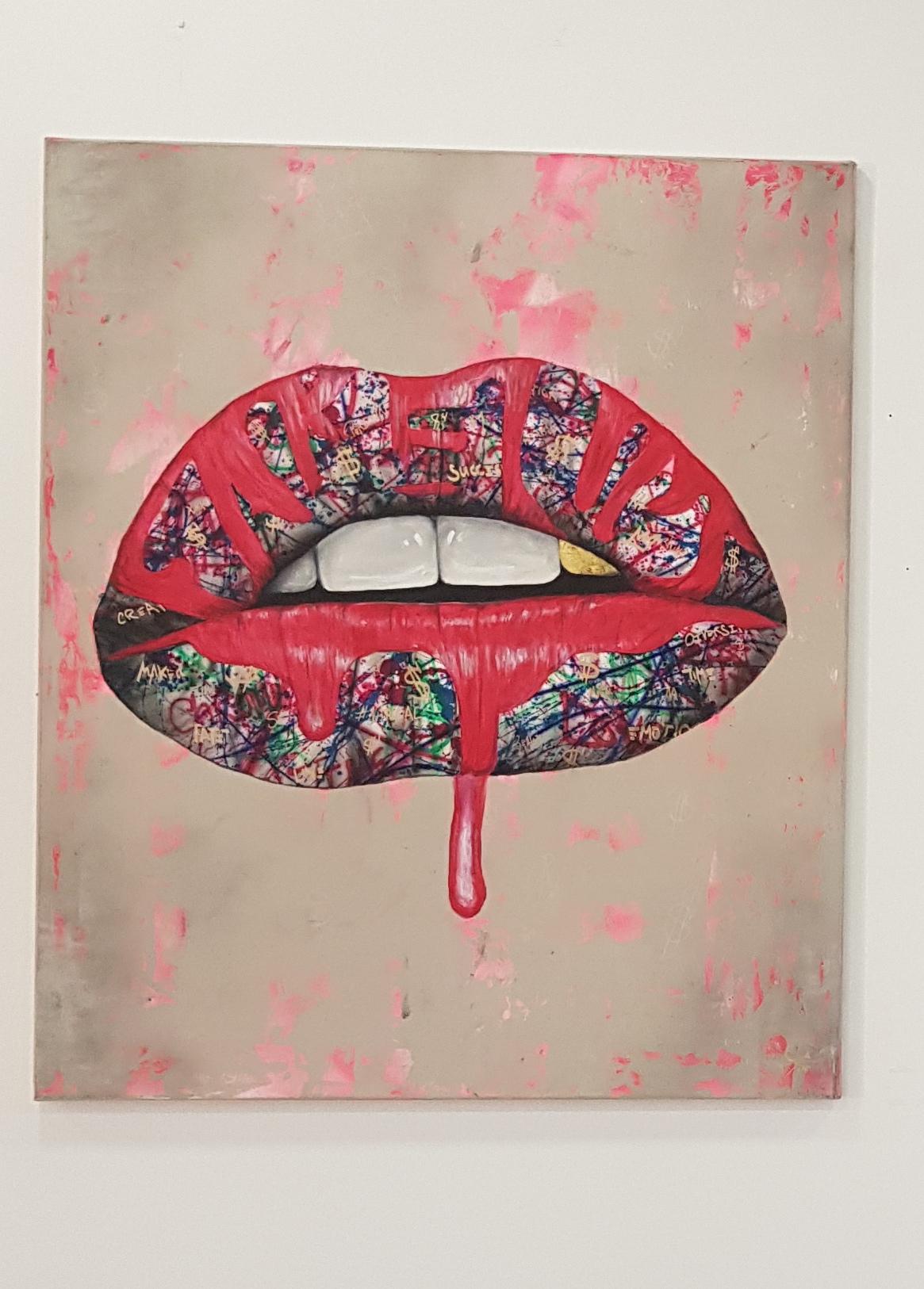 pop art mouth