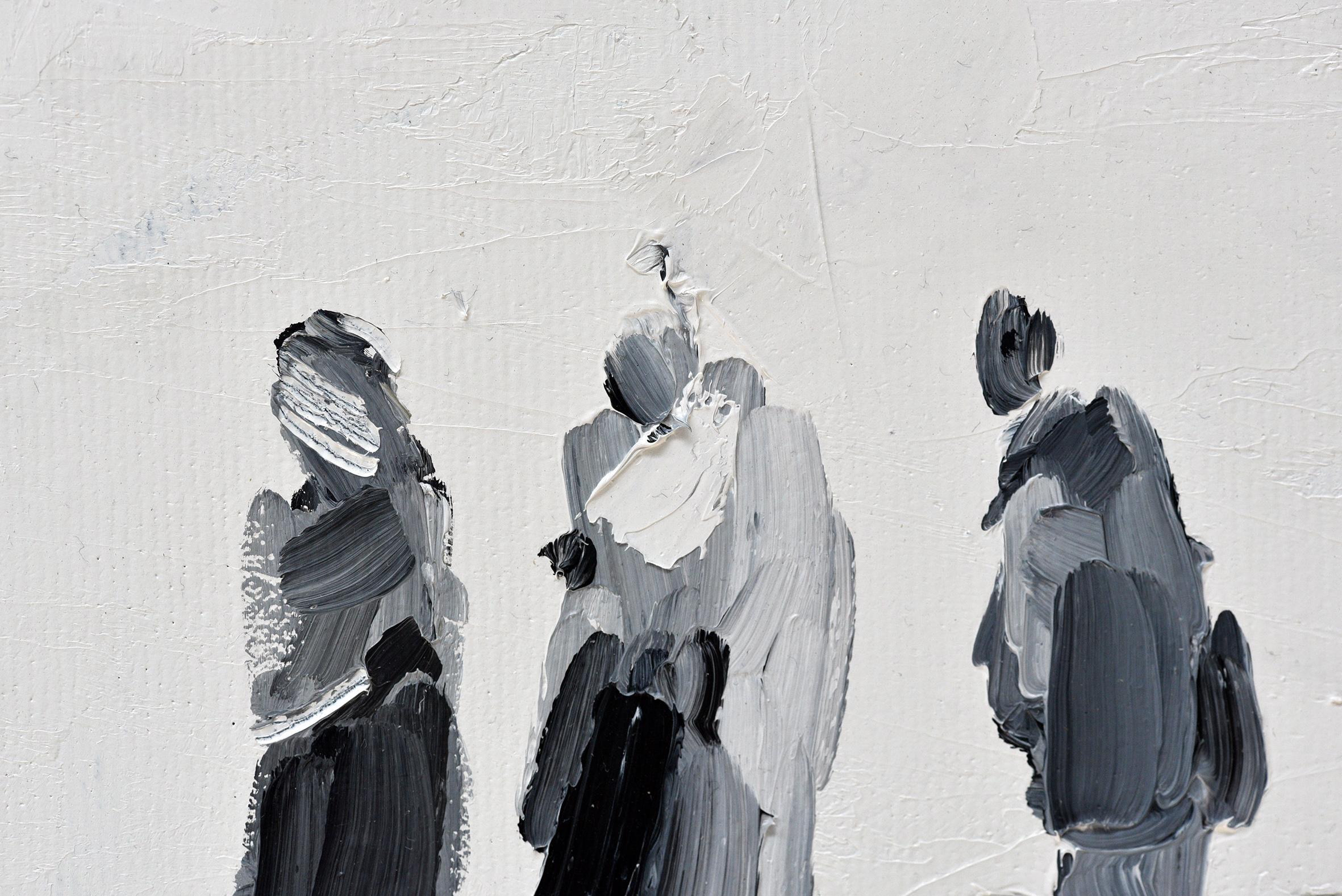 First-generation - Minimalist, Oil on Canvas, 21st Century,  Figurative Painting For Sale 1