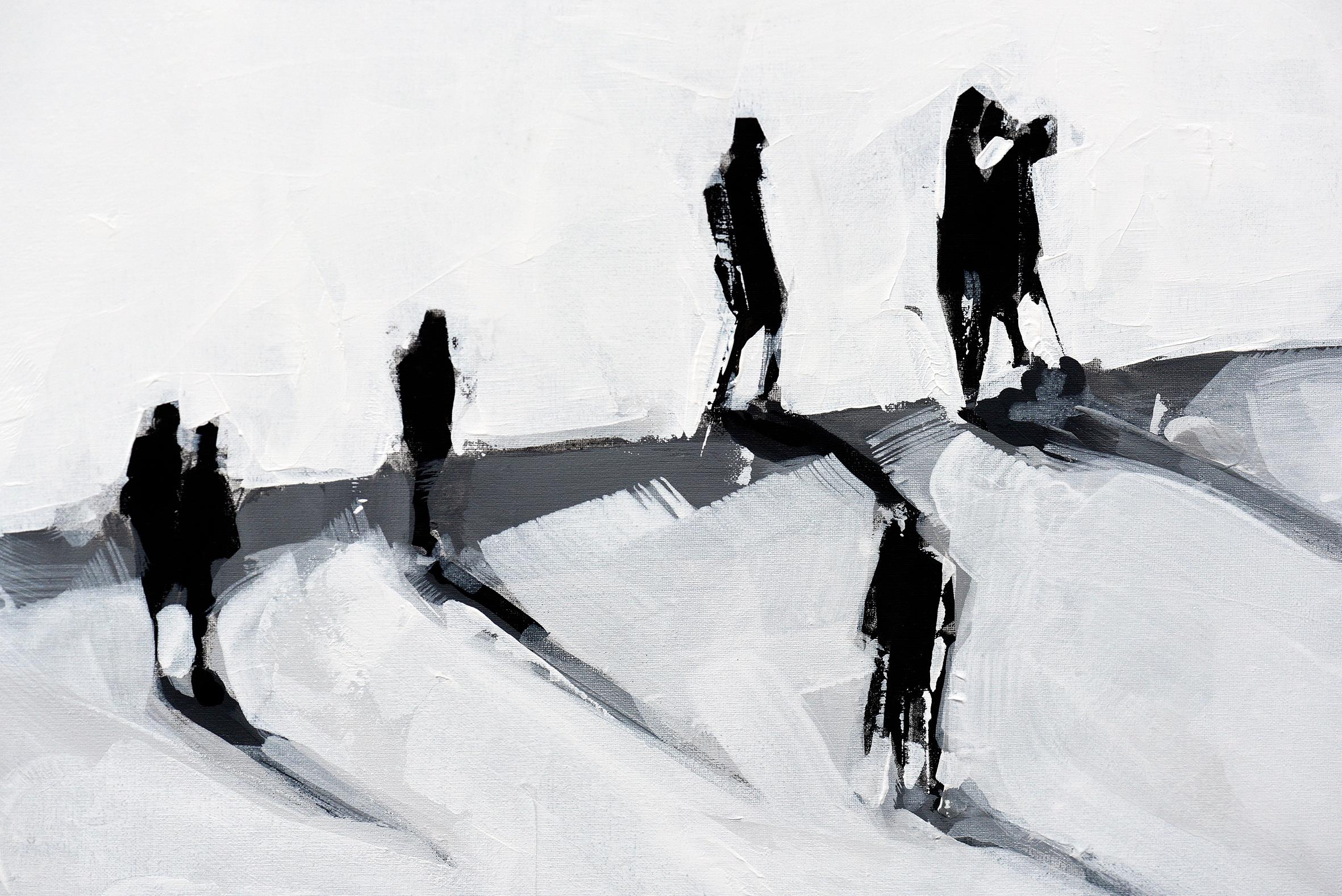 Staffel - Minimalist, Acrylic on Canvas, 21st Century,  Figurative Painting For Sale 1