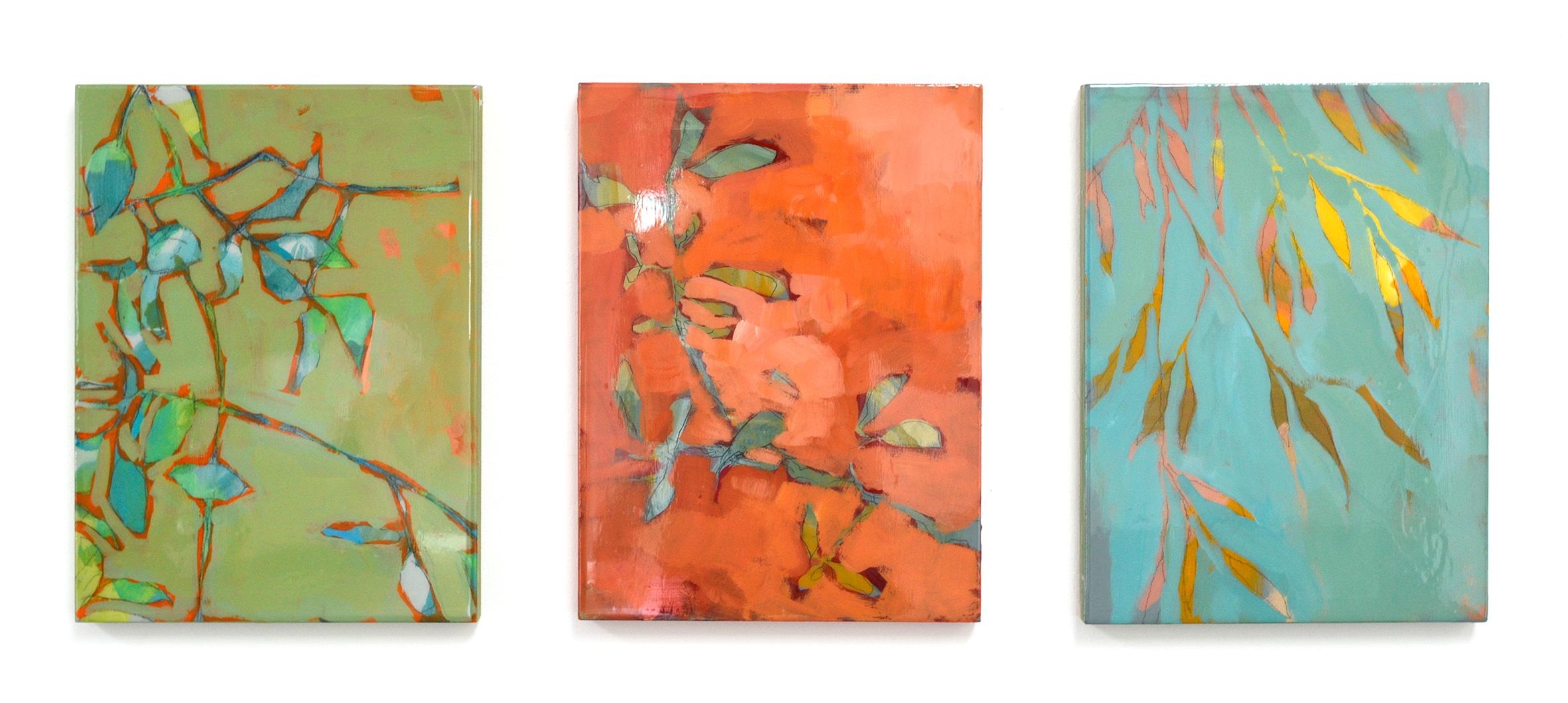 Astwerk_237 -  Minimalist, Acrylic, Resin on Wood, 21st Century, Floral Painting For Sale 2