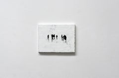 Office - Minimalist, Oil on Canvas, 21st Century,  Figurative Painting, White