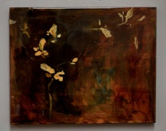 Astwerk_88- Minimalist, Acrylic, Resin on Wood, 21st Century, Floral Painting