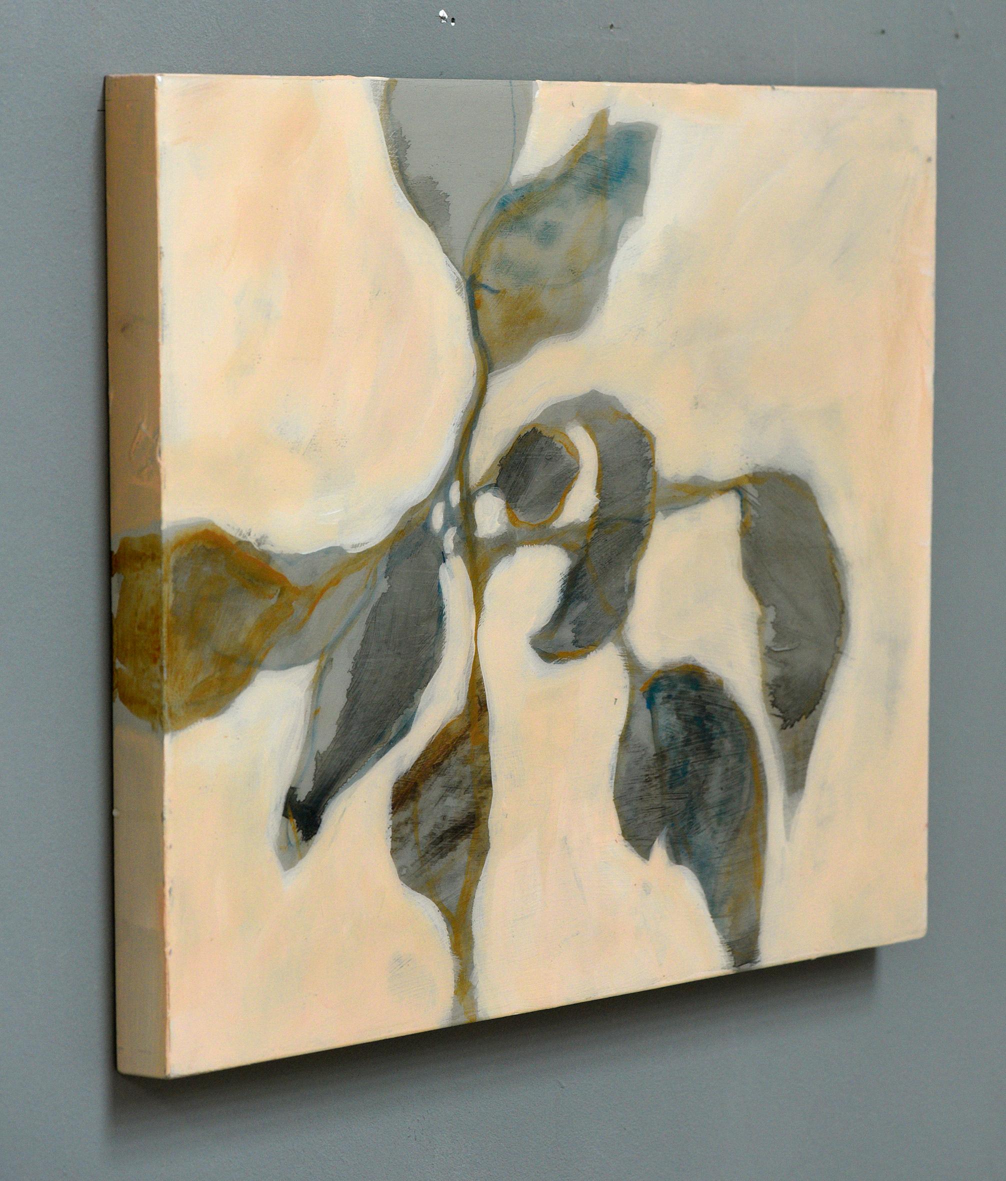 Astwerk_112- Minimalist, Acrylic, Resin on Wood, 21st Century, Floral Painting For Sale 3