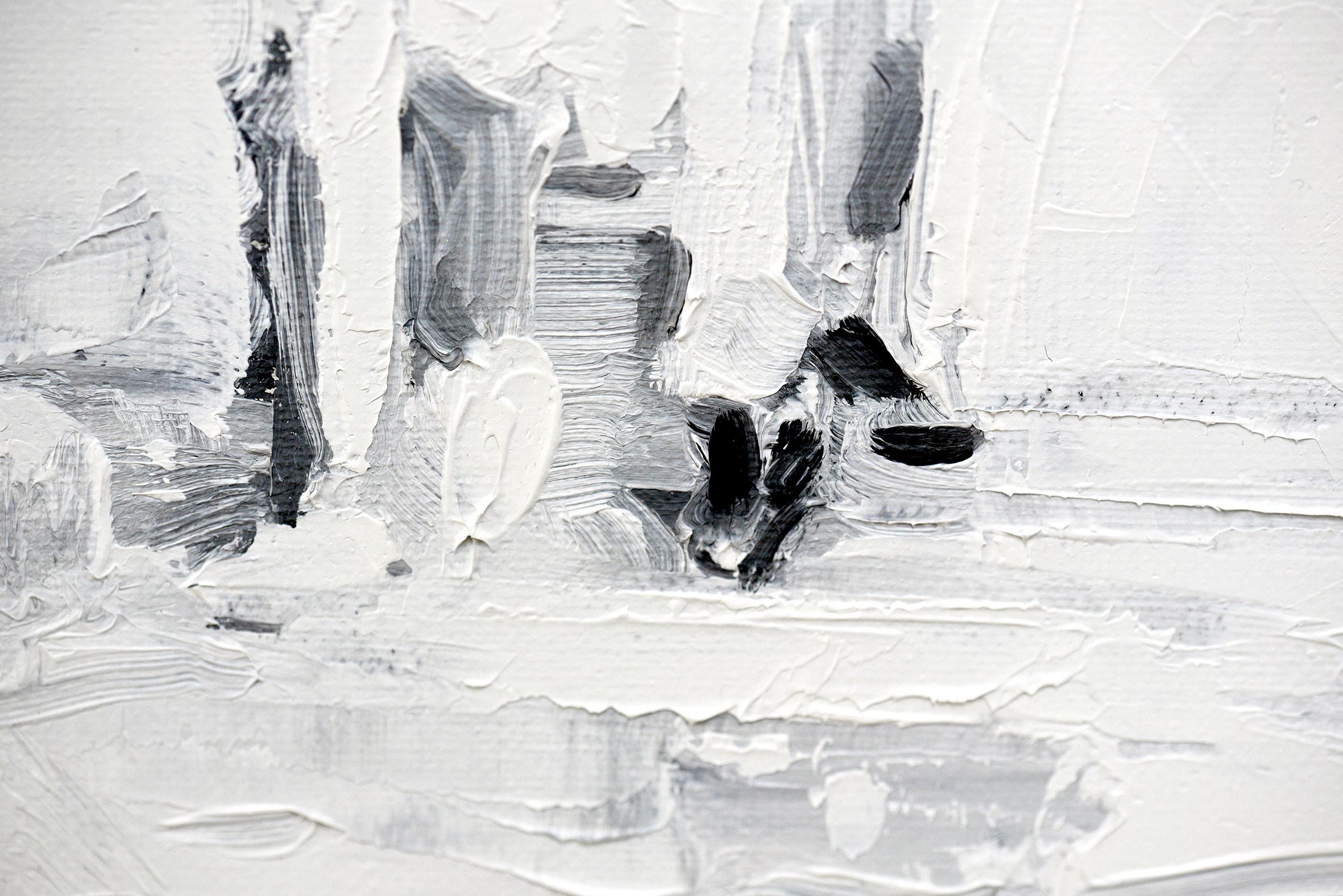 Epiphany - Minimalist, Oil on Canvas, 21st Century, Figurative Painting, men For Sale 5