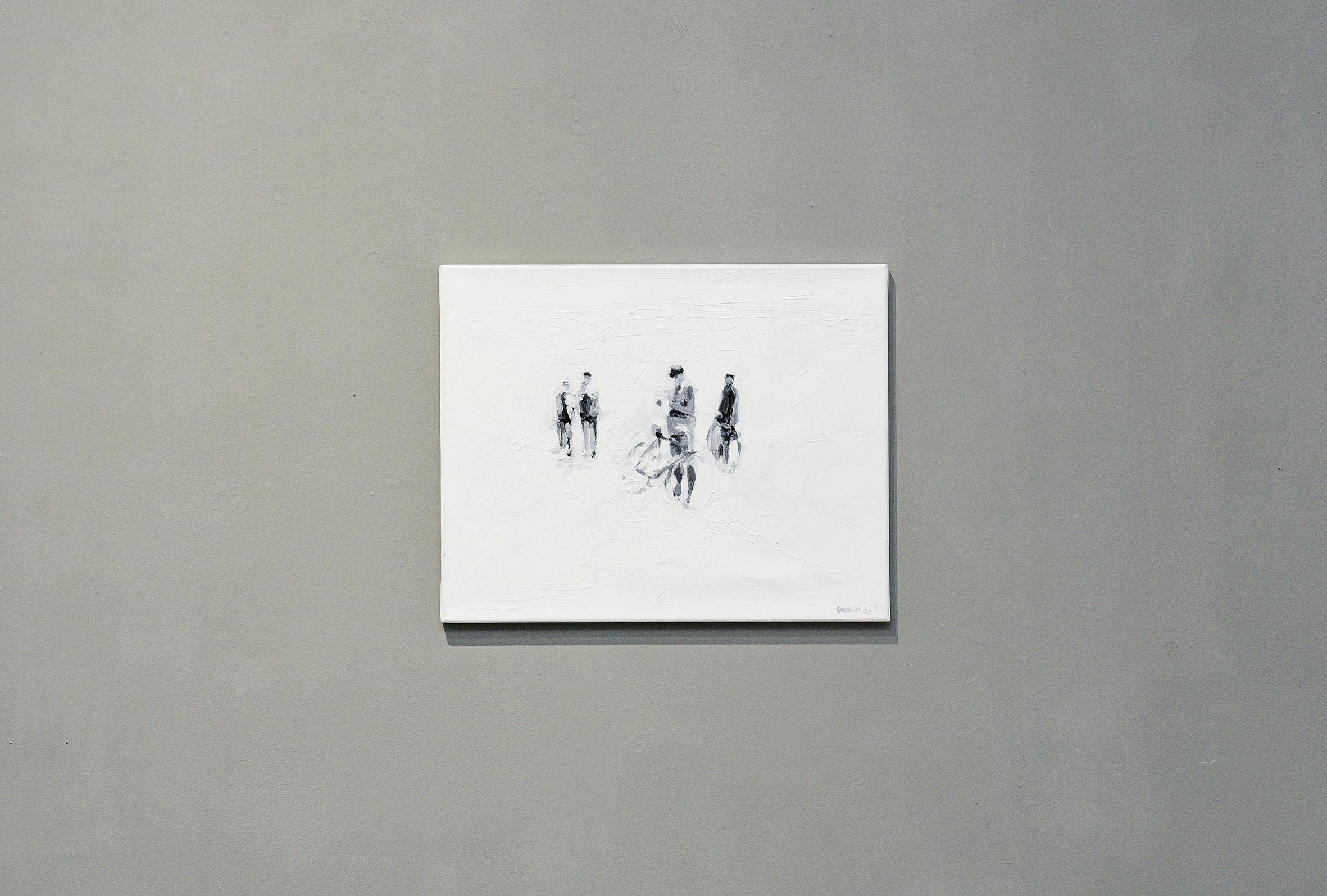 Die Partei - Minimalist, Oil on Canvas, 21st Century, Figurative Painting For Sale 1