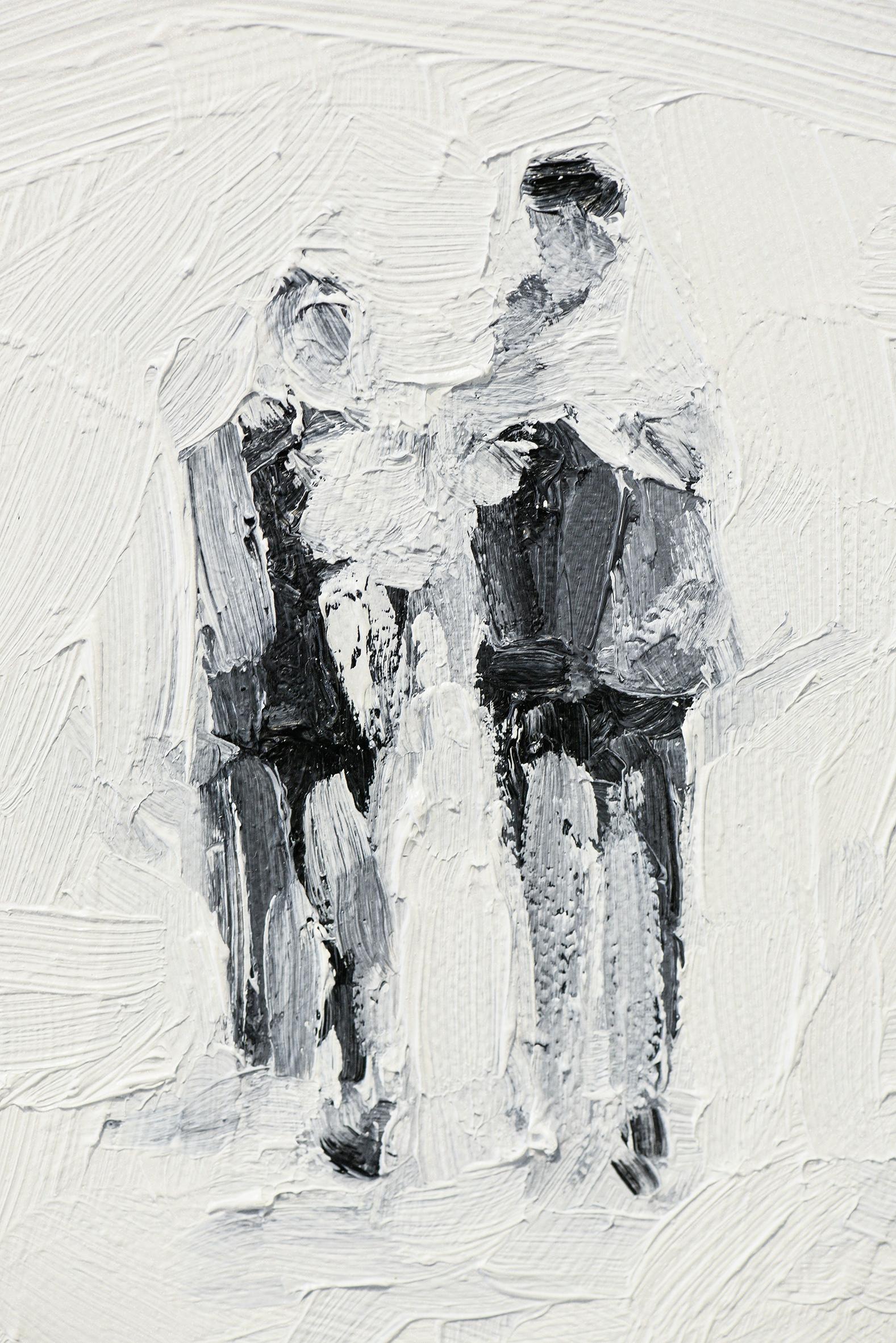 Die Partei - Minimalist, Oil on Canvas, 21st Century, Figurative Painting For Sale 3