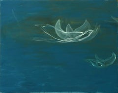 Stillness 2 - Minimalist, Oil on Canvas, 21st Century, Positiv Energy