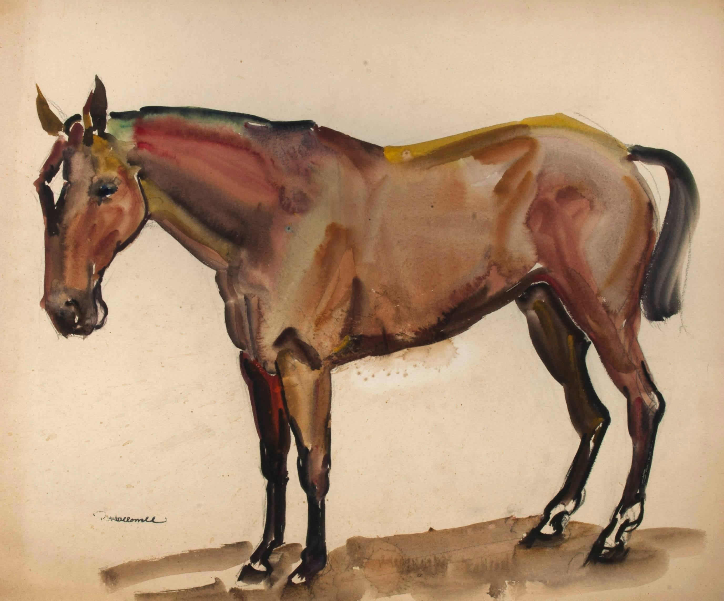 Robert Hallowell Animal Art - Standing Horse