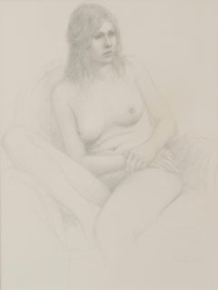 Vintage Untitled (Seated Young Woman with Leg Bent)
