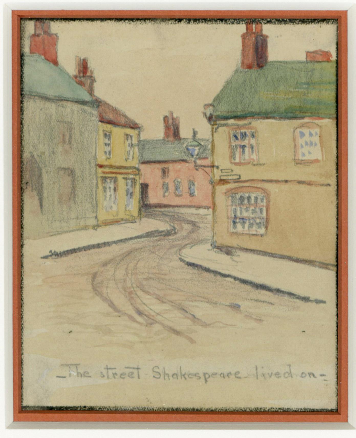 May Gearhart Landscape Print - The Street Shakespeare Lived On