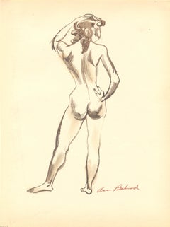 Vintage Standing Nude Seen from the Back