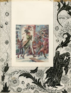 Vintage Bob Cratchet and Tiny Tim, A Christmas Carol with original drawings in margins