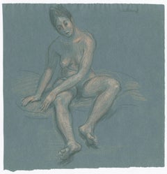 Untitled (Seated Female Nude)