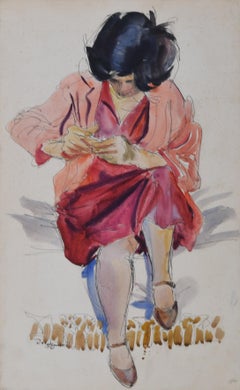 Figurative Drawings and Watercolors
