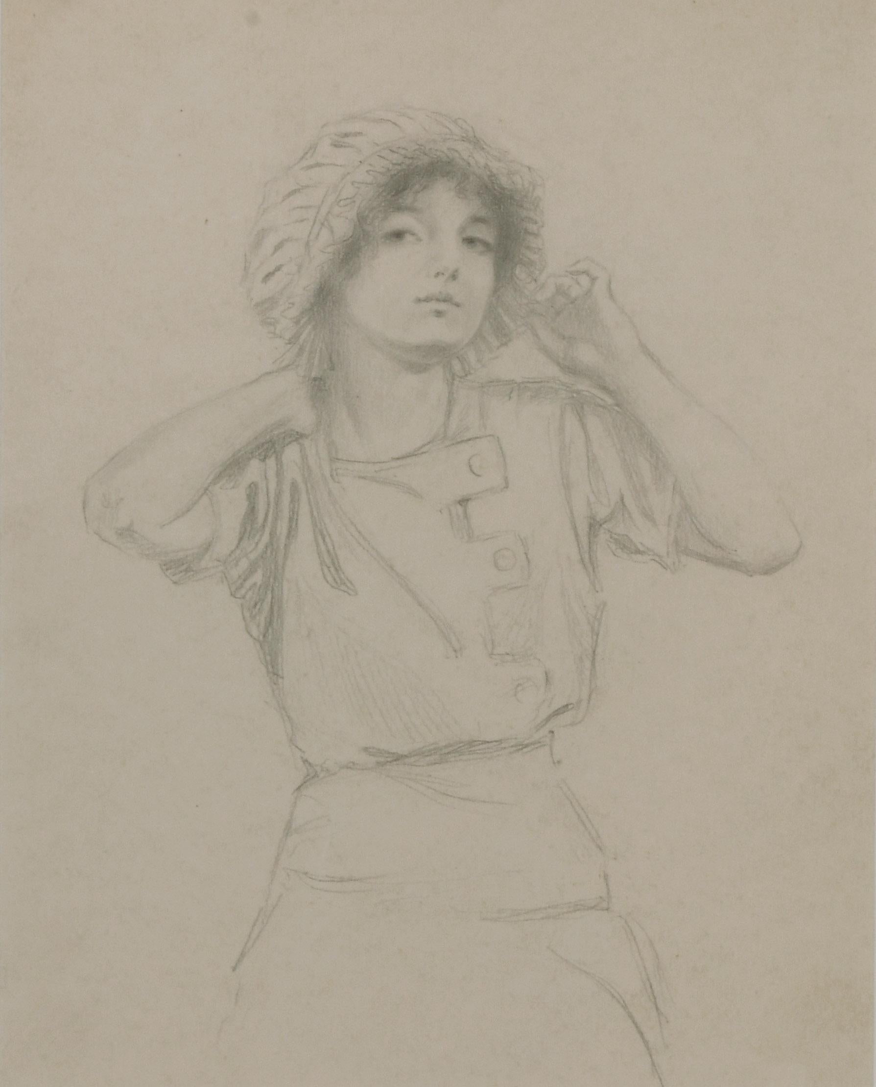 Louis Oscar Griffith Portrait - Carolyn (Arms raised to her head)